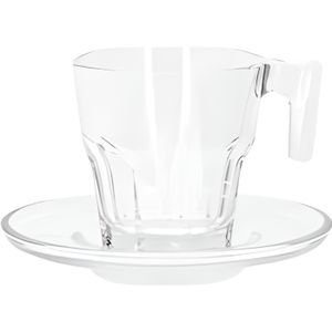 De Jean Patrique passe au lave-vaisselle Design moderne et r/étention de la chaleur exceptionnelle Lot de 4 tasses /à expresso avec soucoupes et cuill/ères
