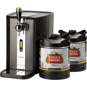 BIERE Pack Tireuse à bière PerfectDraft 2 fûts Stella Artois - 10 euros de consigne inclus - Idée cadeau