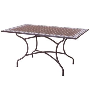 Table Mosaique Rectangulaire Achat Vente Pas Cher