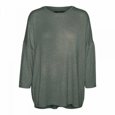 Pull fin sales col rond femme
