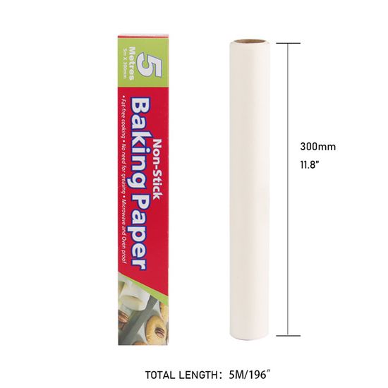 Rouleau Papier Sulfurisé Non Blanchi 38 Cm X 45 M – 150 Feuilles, Résiste à 230°C, Pour Four Et Friteuse Air