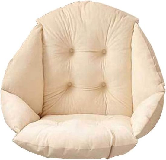 Coussin De Chaise Avec Dossier HAVE A SEAT Luxury Lot De 2 Coussins Pour Chaise De Jardin – Coussin Rembourré Pour Fauteuil De Jardin – Lavable à 95 °C – Passe Au