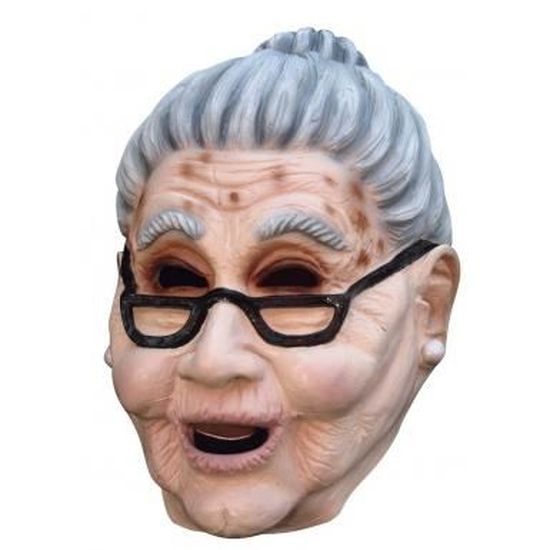 Masque De Grand-mère Avec Foulard. - Cdiscount Jeux - Jouets