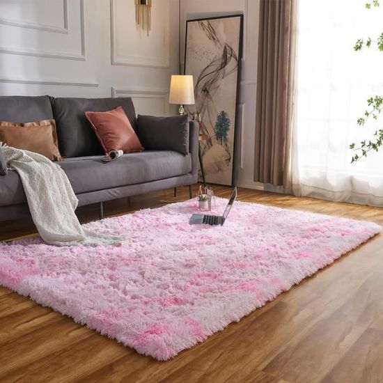 AIMECO Tapis De Chambre à Coucher 80 X 150 Cm - Tapis Moelleux Et Doux Pour Salon - Léger, Rebondissant, Antibactérien Et Résistant Aux Taches - Blanc