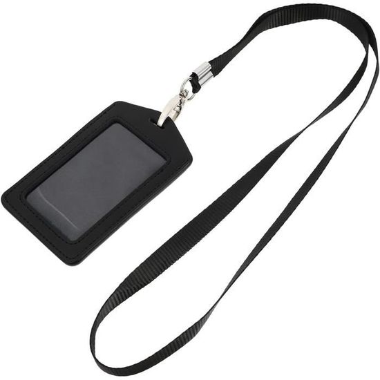 2 Cordons Badges Extensibles - Long Et Court + Porte-cartes - Pour Enseignants, Infirmières, Personnel