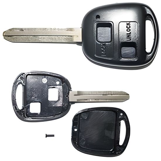 Coque De Clé Jongo Compatible Toyota Celica, Corolla Verso, RAV4... - Remplacement économique, Facile à Monter - 11