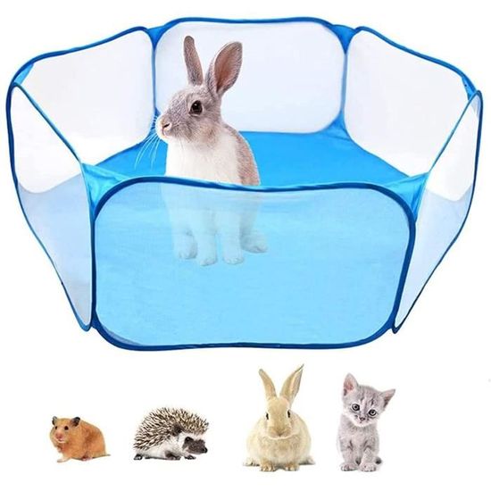 Cage pour hamster Tente pliable et transparente Pour petits animaux Pour exercices d'animal domestique Clôture portable Pour  379