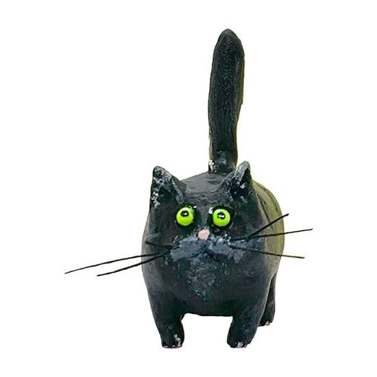 Figurine Fève Chat Chaton Musicien – Statue 55mm – Félin – Occasion