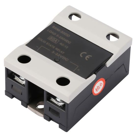 Relais à Semi-Conducteurs SSR-80AA 80A - Relais 220V Monophasé Pour Commande Automatique
