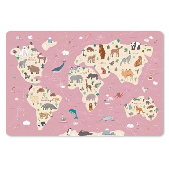 Tapis de Souris XXL - MuchoWow - Gaming - 90x60 cm - Carte du monde Or  Terre Luxe - Noir - Cdiscount Informatique