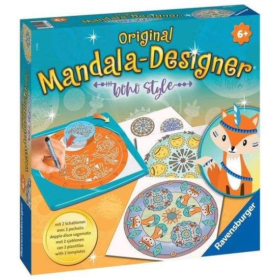Ravensburger - Mandala designer Kreatív készlet, Állatok