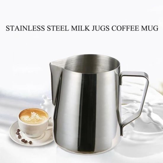 BTH01983-350ml fantastique en acier inoxydable cuisine lait mousse pot espresso tasse à café artisanat chope de bière lait café