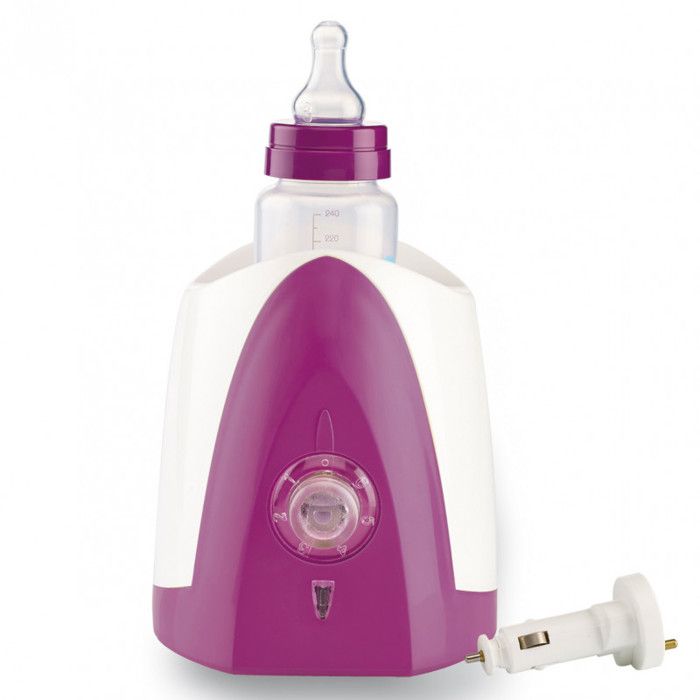 THERMOBABY Chauffe Biberon -2004- Blanc et Prune