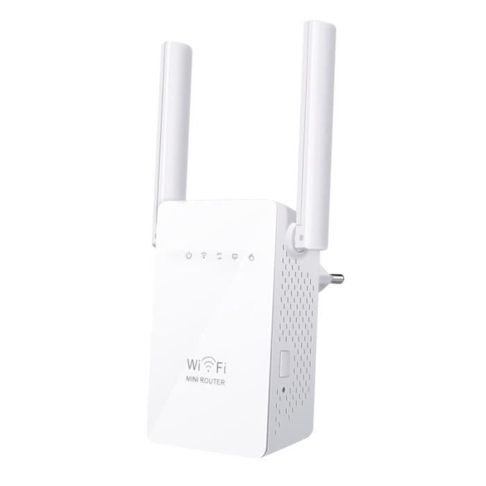Wifi Répéteur 300 Mbps Routeur Sans Fil Point d'Accès Wifi Mini AP Sans Fil Amplificateur de Signal Double Antenne Double Ethernet