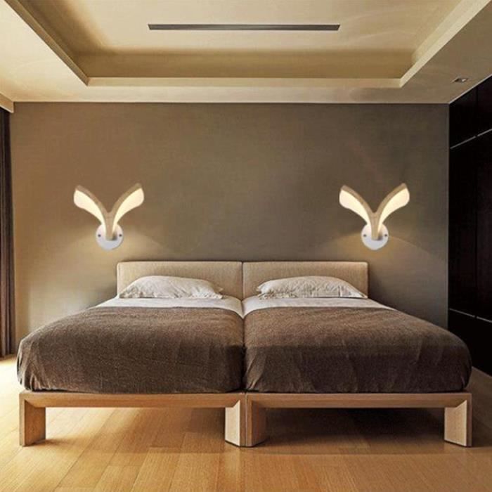 Applique Murale LED Dimmable 3 Couleurs Design Moderne éclairage Forme de bois de cerf Décoration Pour Couloir Escalier Chambre