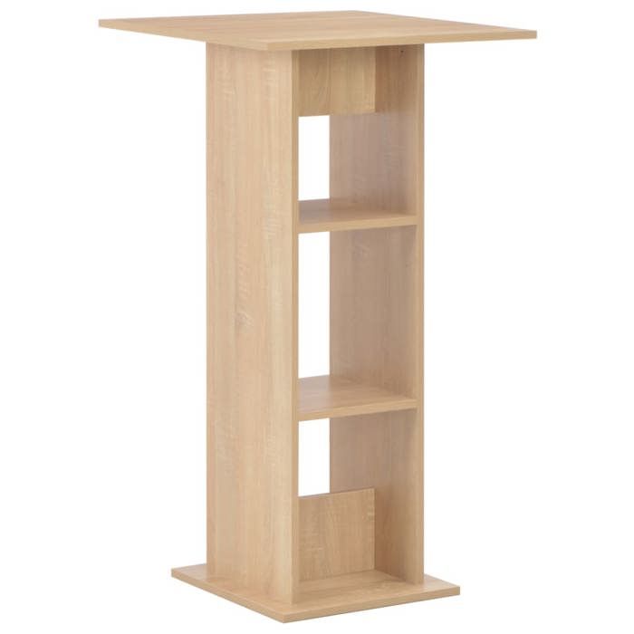 Table haute mange debout bar bistrot chêne 60 x 60 x 110 cm 0902100