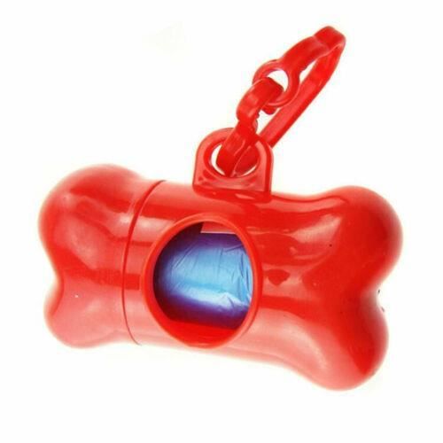 Distributeur de Sacs Rouge Ramasse Crottes Déjection Canine Chien Promenade Hygiène