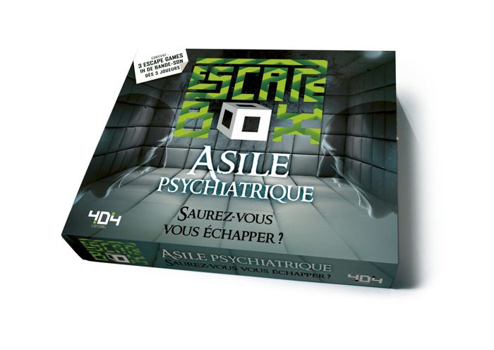 Escape Box Asile psychiatrique - Escape game adulte de 3 à 6 joueurs - Dès 14 ans et adulte