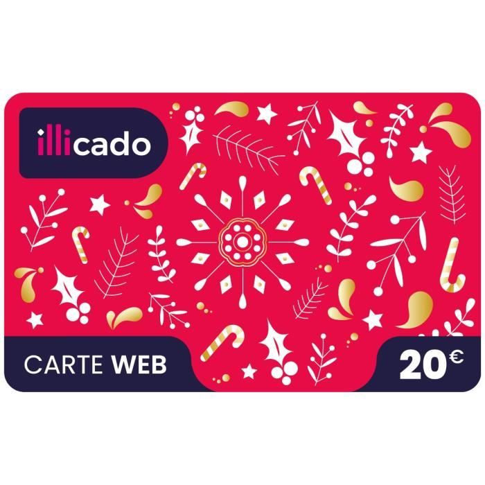 ILLICADO e-carte cadeau Noël 20 € - Multi enseignes