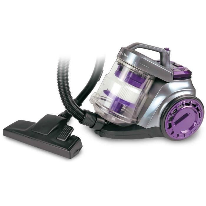 KING D'HOME KDVC53191 - Aspirateur sans sac Multicyclonique - Capacité 2.5L - Tube télescopique - Filtre HEPA