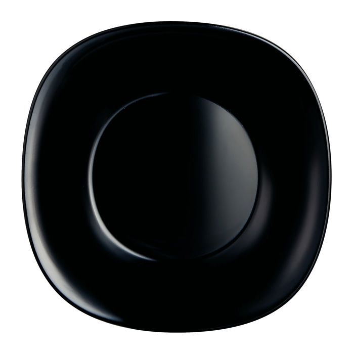 Assiette plate noire 26 cm - Carine Noir - Luminarc