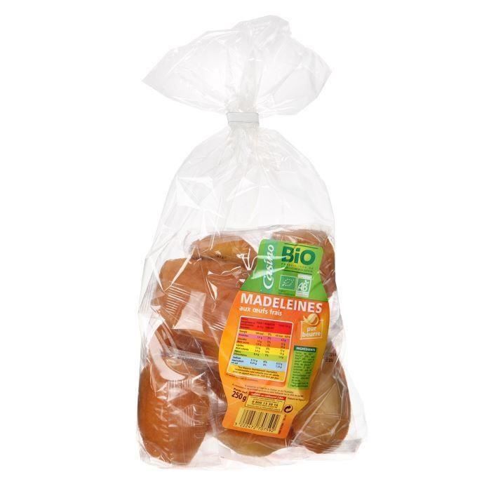 CASINO Bio Madeleines 250g