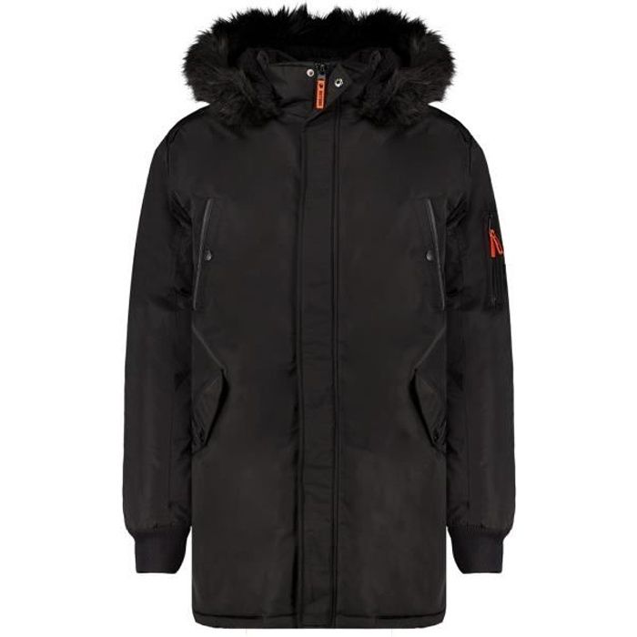DEELUXE Parka à capuche et fourrure SHARKSON Black