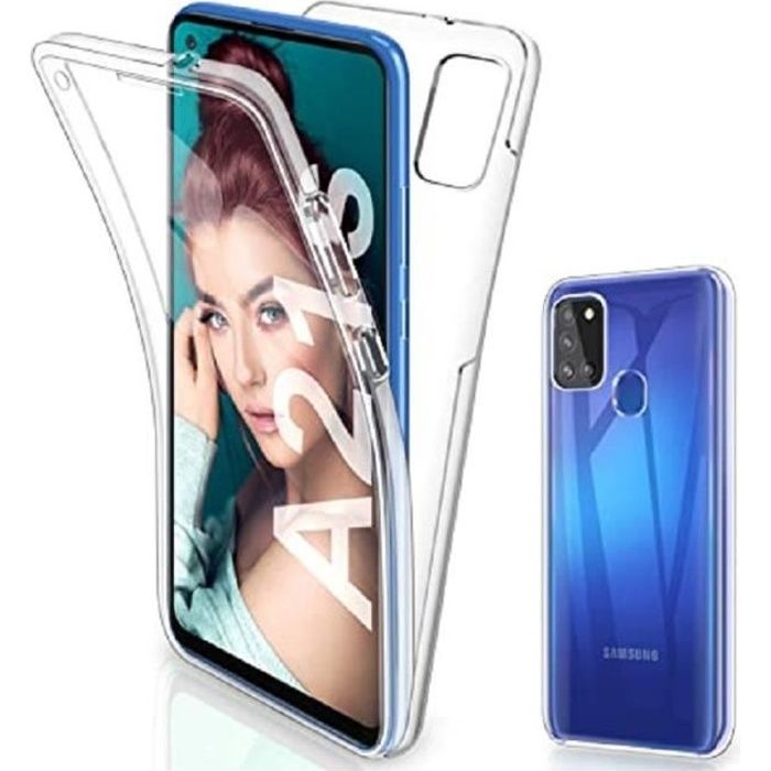 Coque Protection Integrale Rigide 360 Anti Choc Transparent pour Samsung Galaxy A21S
