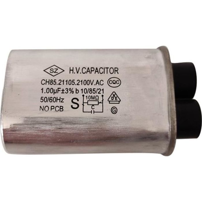 Ch85 Condensateur de four à micro-ondes haute tension 1,23 UF-argent