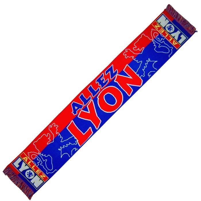 ECHARPE - ALLEZ LYON - OL OLYMPIQUE LYONNAIS No drapeau maillot fanion casquette ...