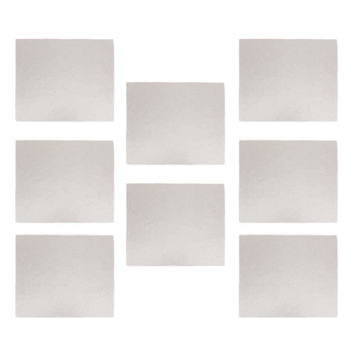 8 pièces 13x13cm Protection Safe Isolant Mica Plaques pour Micro-ondes four Grille-Pain ACCESSOIRES ENTRETIEN - PIECES ENTRETIEN