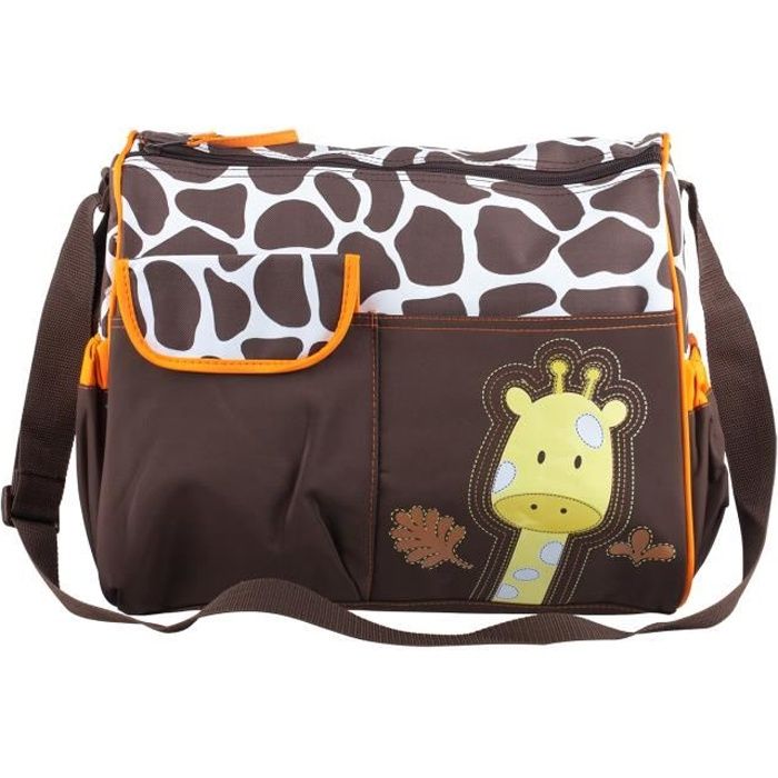 TRIXES Girafe Sac à langer pour les bébés y compris changer Mat et Clear Sac d'accessoires