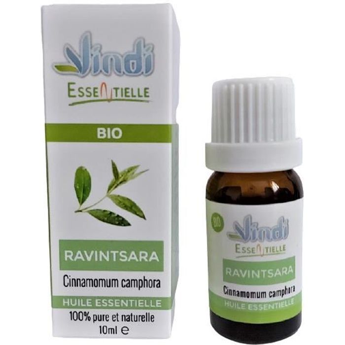 Vindi essentielle - huile essentielle de RAVINTSARA - Cinnamomum camphora BIO