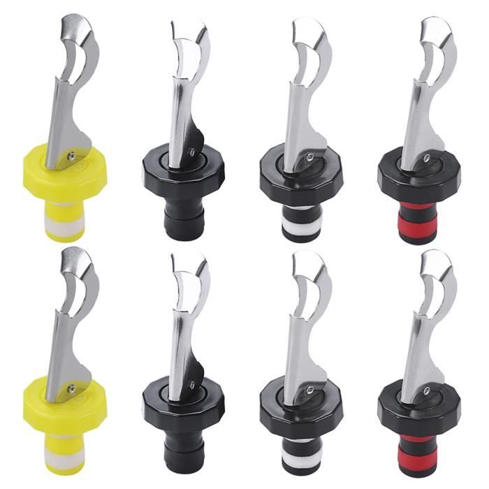 8 pcs Expansion Bouchon De Vin D'étanchéité Silicone Étanche Bouteille Manuel Boisson pour La Maison ECLAIRAGE DE MEUBLE