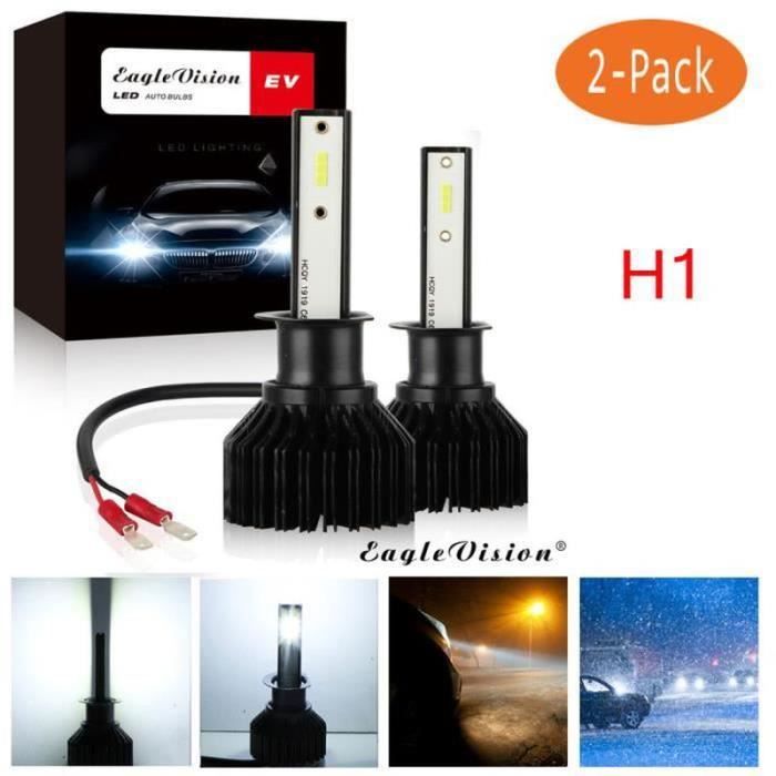 BL07766-2x H1 2000W 30000LM Kit de conversion d'ampoules de phare LED 6000K feux de croisement onee7906