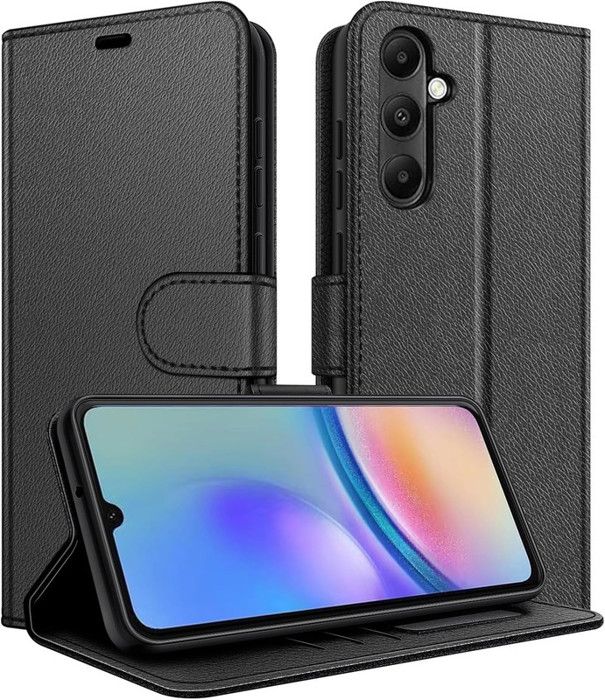Coque Samsung Galaxy A05S + 2x Verres Trempés - Housse Silicone Anti-choc Noire Mate