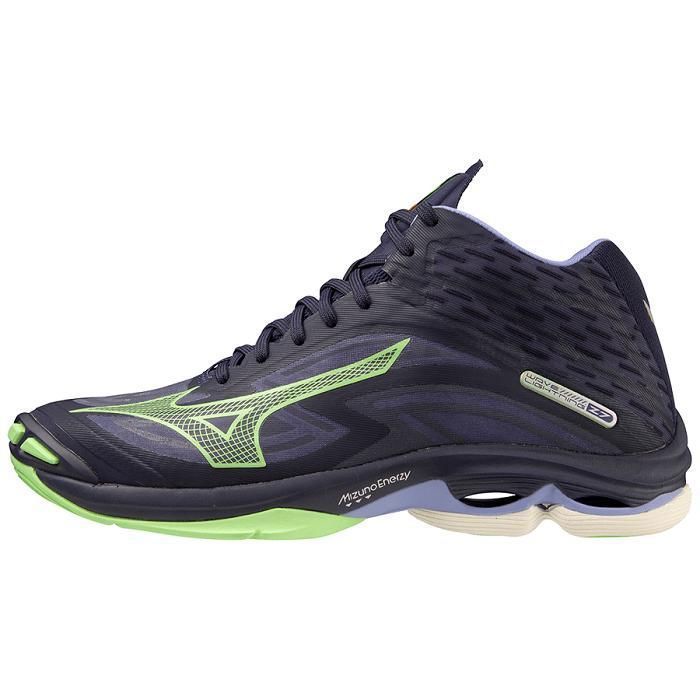 mizuno wave lightning z7 mid, chaussures de volley-ball pour hommes, noires, taille 46,5