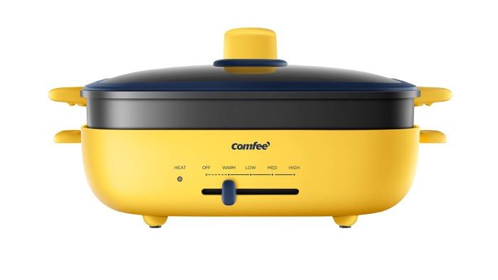 Grill électrique - COMFEE - MC-DH3020A2 - 1300 W - Multifonction - Jaune