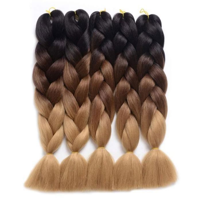 Kit De 5 Tresses Colorées Princesse Pour Filles - Extensions à Élastiques - Longueur 40 Cm - Pour Cosplay, Fête, Carnaval, Halloween - 8