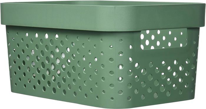 Panier De Rangement CURVER Infinity 4,5L 100% Recyclé - Vert | Empilable & Pratique