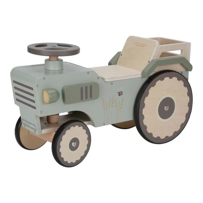 LITTLE DUTCH - Tracteur A 4 Roues En Bois Fsc Little Farm Vert
