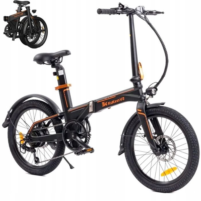 KuKirin V2 Vélo Électrique Pliable 36V 7 5ah Amovible Moteur 430W 25 km