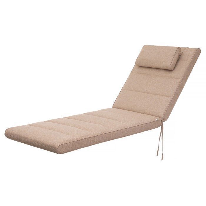 Bjird - Coussin Chaise Longue pour Jardin - siège 195x60x7 cm Frêne - Coussin Bain de Soleil extérieur-intérieur