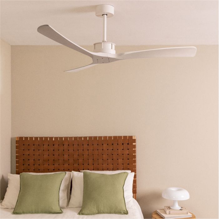 Ventilateur de Plafond - WIND LARGE - Silencieux 40W - Ø152 cm - Bois Naturel - 6 Vitesses - Create