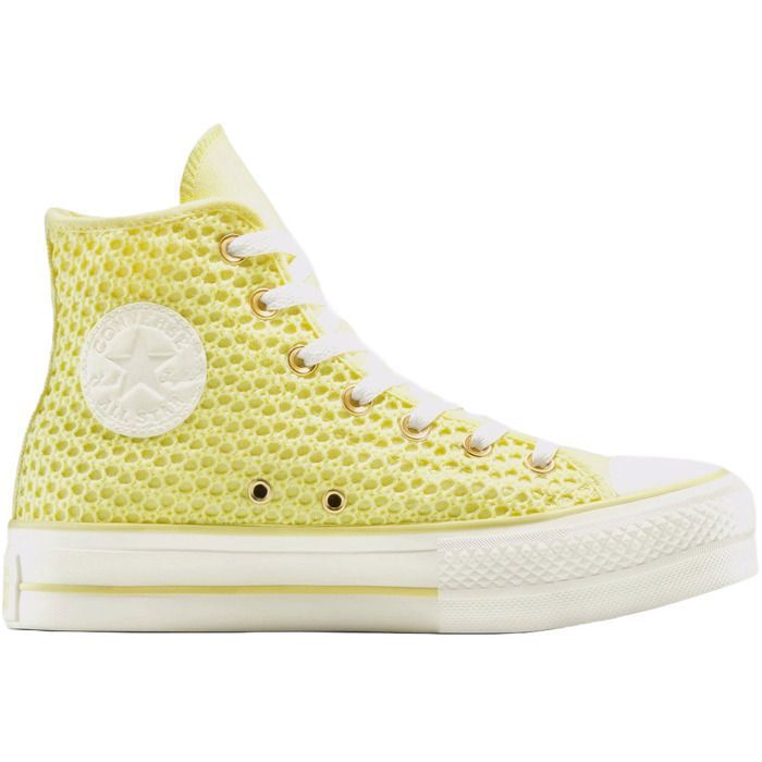 Converse Baskets Converse Chuck Taylor All Star Lift Platform Knit Jaune Mixte