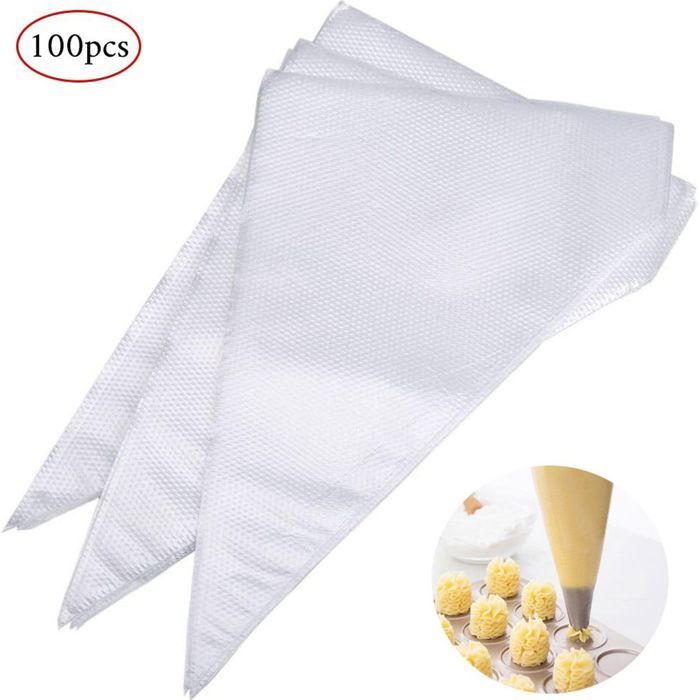 Lot De 20 Poches À Douille Jetables Et 3 Embouts Plastique Réemployables 32 Cm Zenker Smart Pastry à Prix