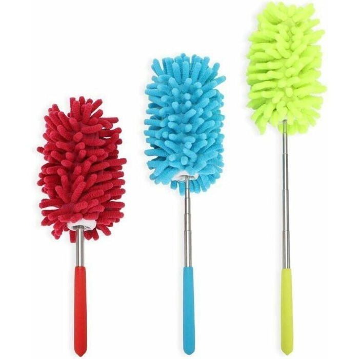 Lot de 3 Plumeau Poussiere Microfibre avec Tige télescopique pour — free download
