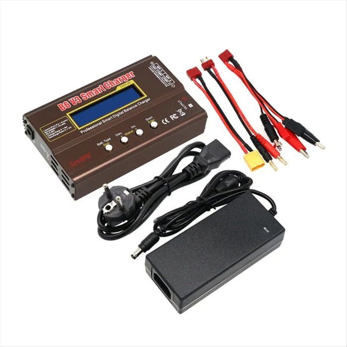 Chargeur DÉquilibrage de Batterie B6 V3 pour LiHv Lipo NiMh Li-Ion RC Chargeur pour RC FPV Drone Voiture Bateau Prise UE
