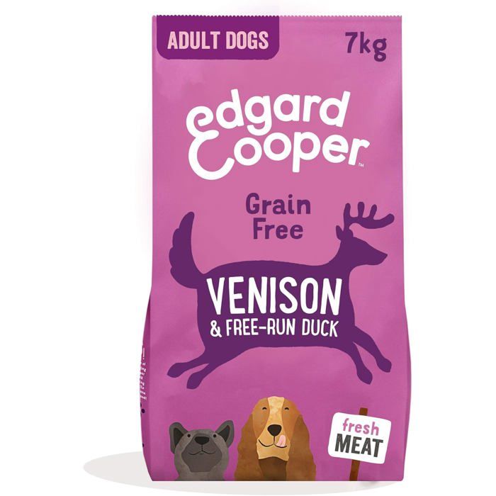 Croquettes Edgard & Cooper Chiens Adultes Cerf/Canard 7kg - Hypoallergénique et Naturelles