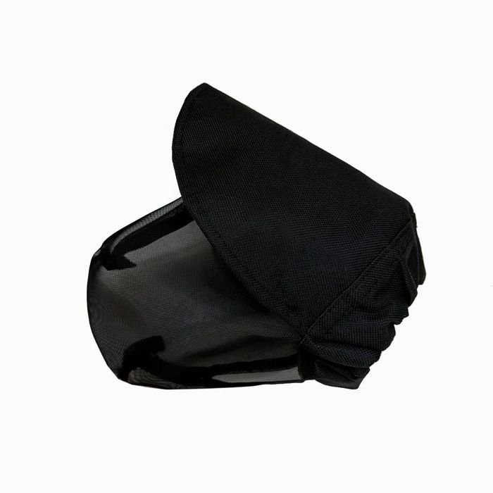 Capuche anti-moustiques et anti-piqûres dinsectes pour chien — Masque facial anti-morsures et anti-ingestion — noir — Taille L